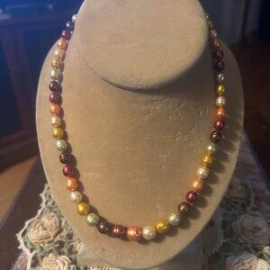 Honora Pearl Graduated 925 Sterling Silver Lobster Clasp Necklace